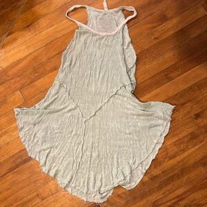 FREE PEOPLE Intimately Seafoam Green Distressed Flowy Tunic Lightweight Size XS
